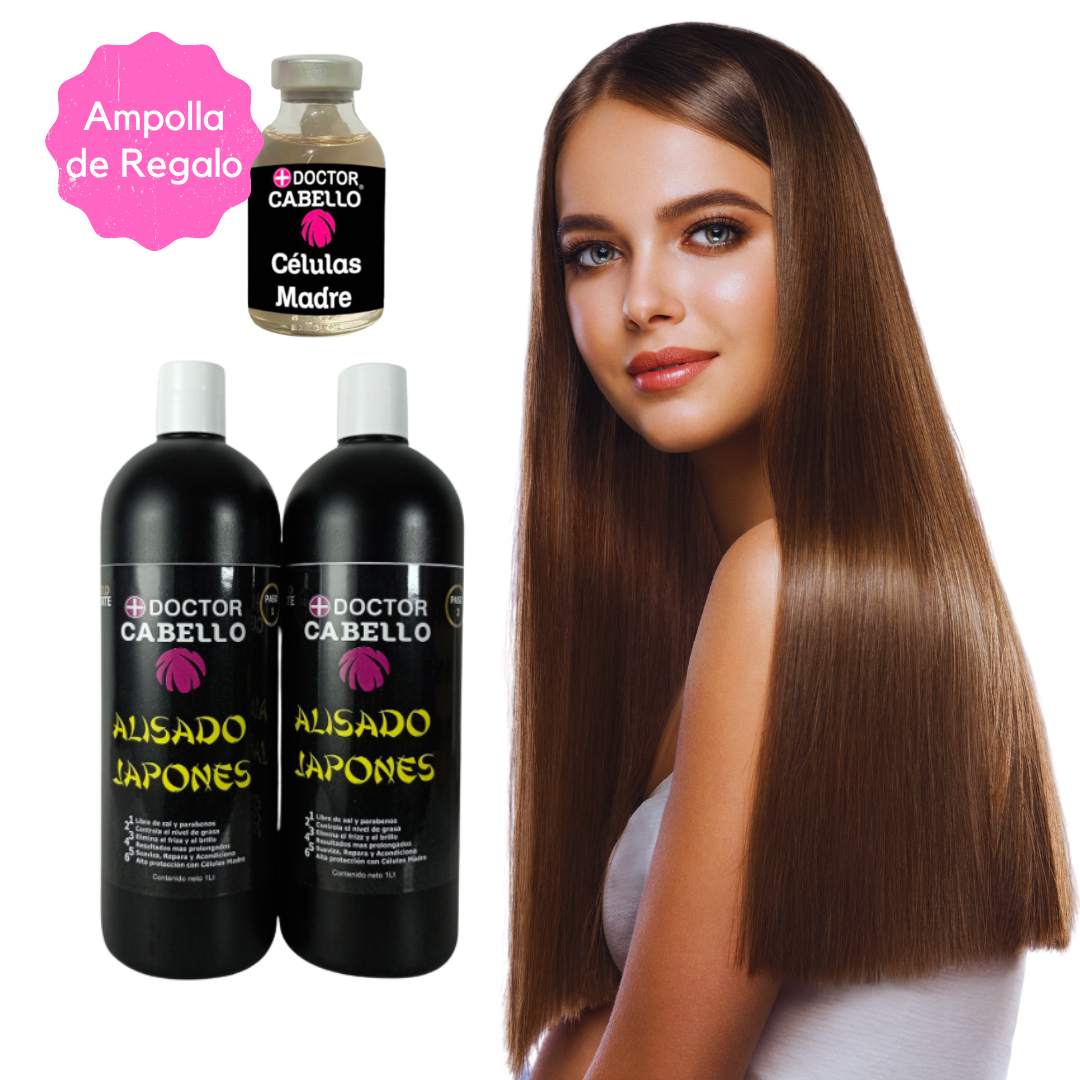Alisado Japones Dr Cabello™ 250 ML + Ampolla Células madres