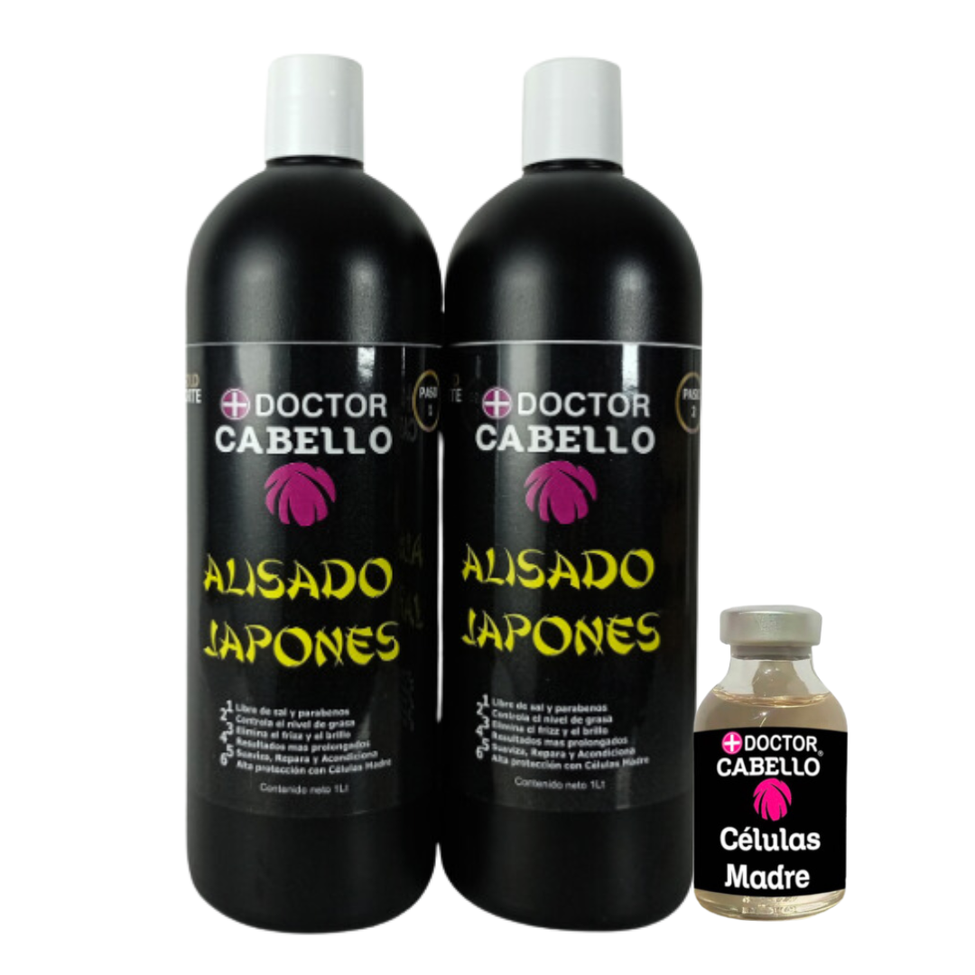 Alisado Japones Dr Cabello™ 250 ML + Ampolla Células madres
