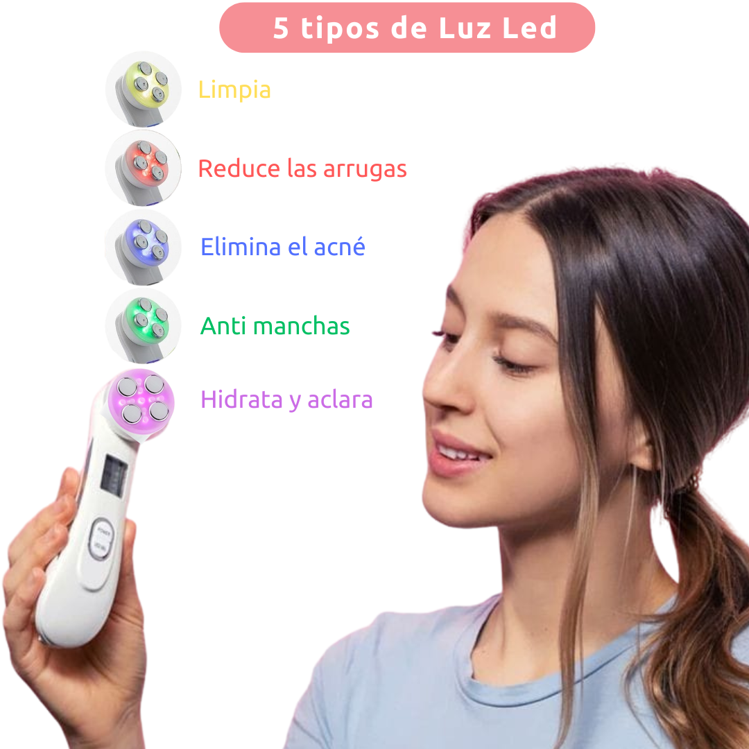 Masajeador Facial 5 en 1 SkinBeauty™ Electroporador